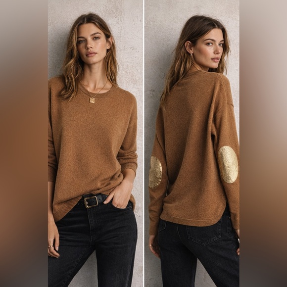 Zadig & Voltaire Sweaters - Zadig & Voltaire Cashmere Elbow Patch Sweater , size M